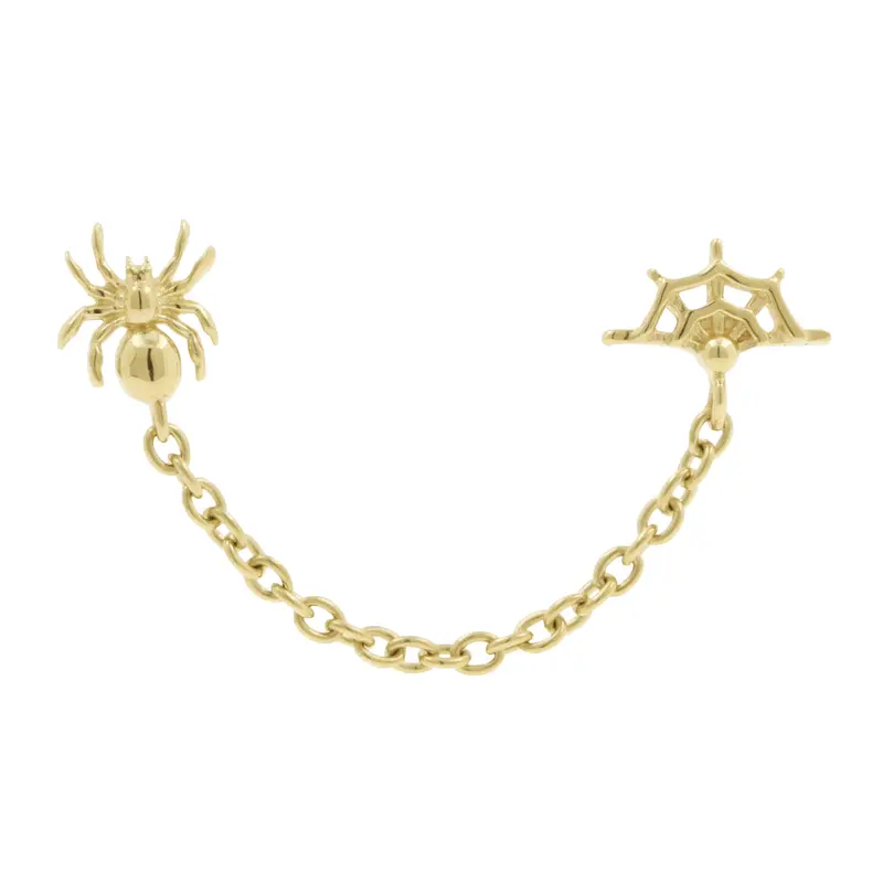 14 Karaats Gouden Spin Met Web