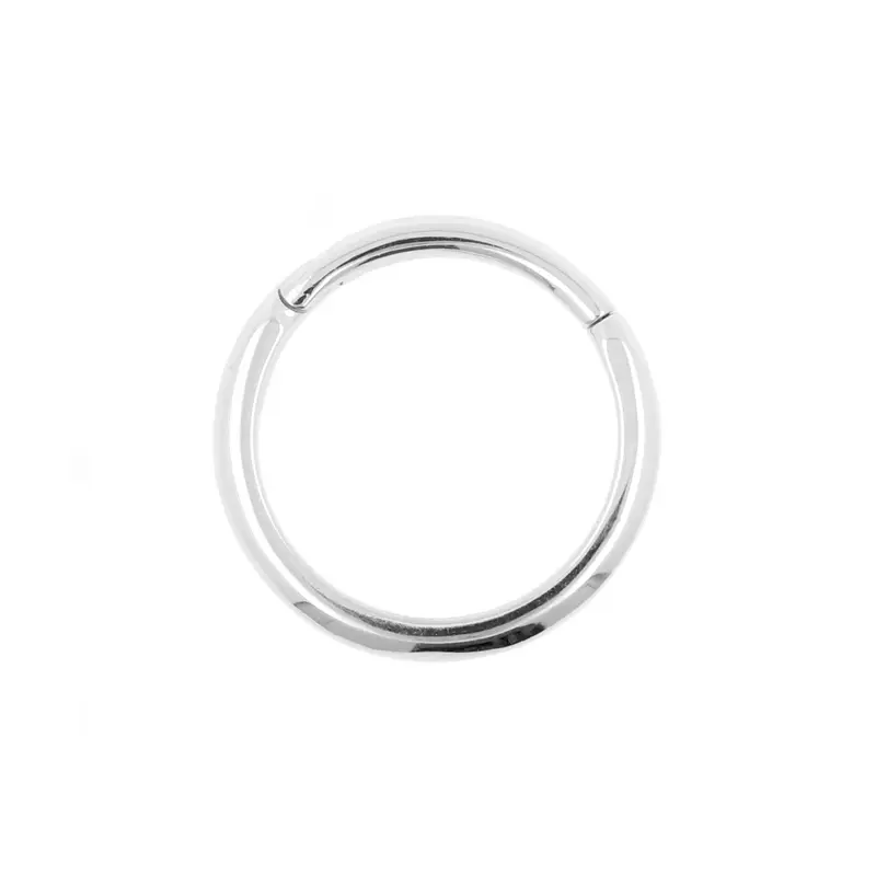 18 Karaats Witgouden Click Ring - Half Rond