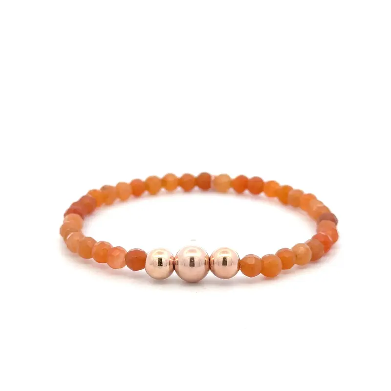 676 orange soft rose-gold coloured