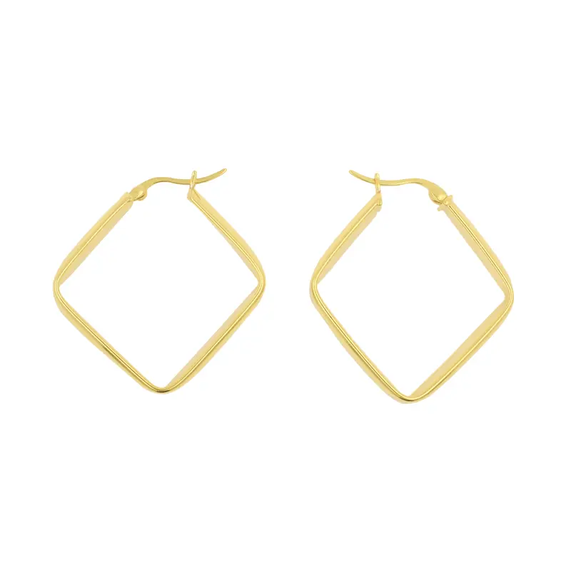 925 Zilver Oorhangers - Diamond Goud