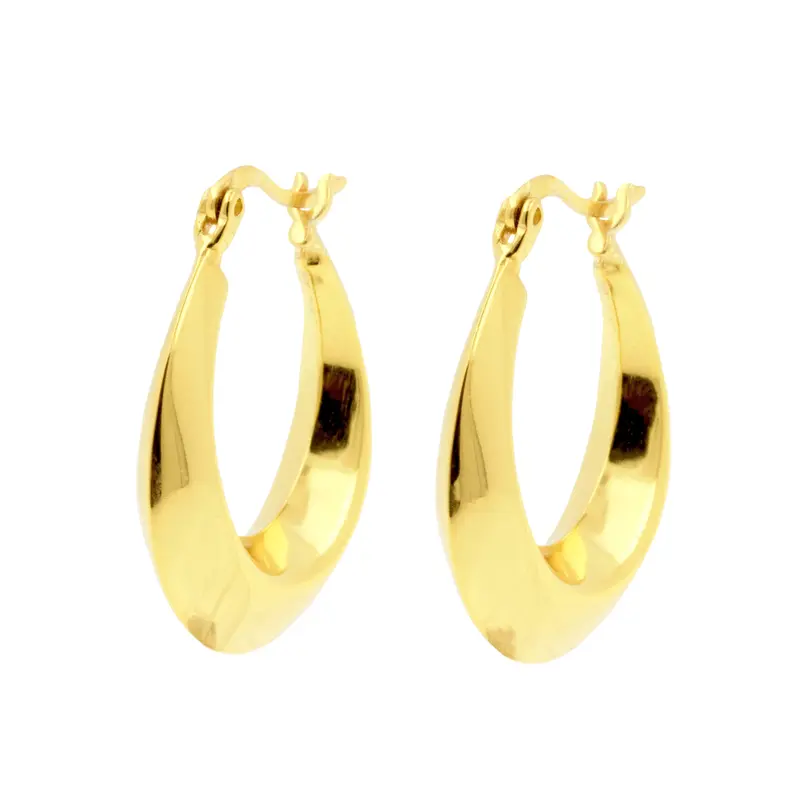 925 Zilver Oorringen - Bangle - Goud