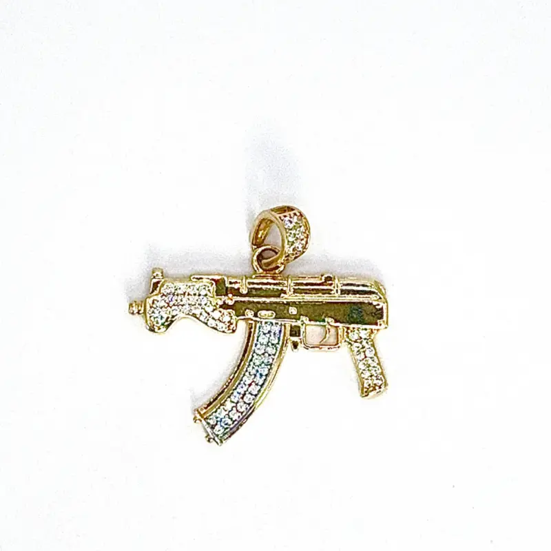 AK47 PENDANT - 14K