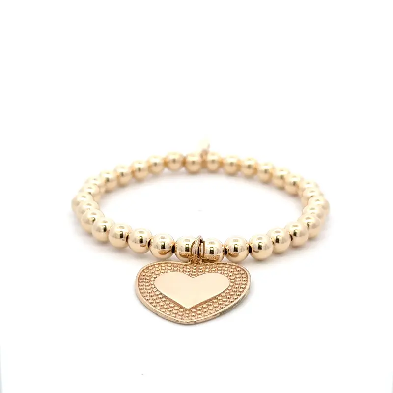Amelie heart 6mm gold coloured