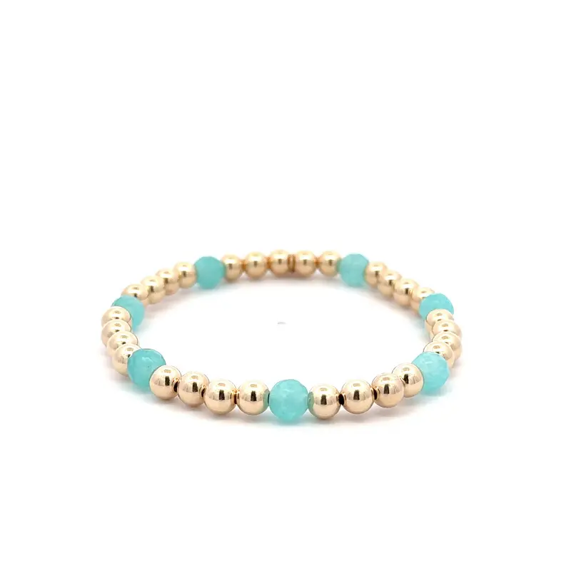 Angel 7 blue aqua gold coloured
