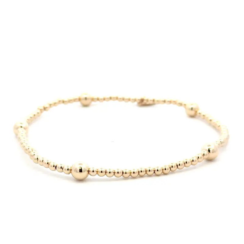 Anklet dot 5 gold coloured
