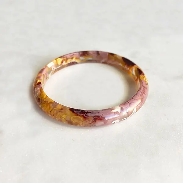 Armband Bangle yellow pink