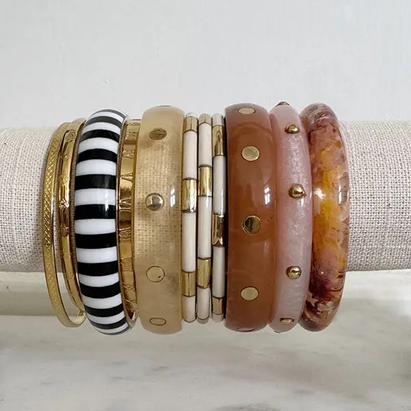 Armband Bangle Zwart Wit