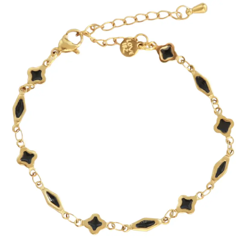 Armband black charms