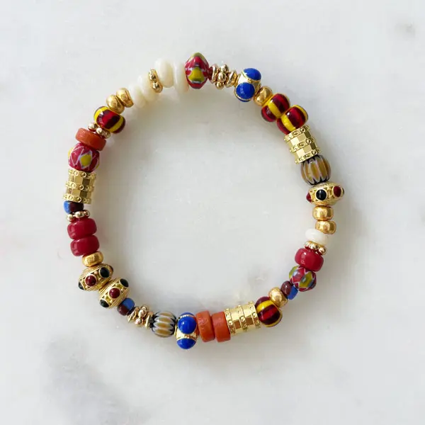 Armband Bohemian Blue Red
