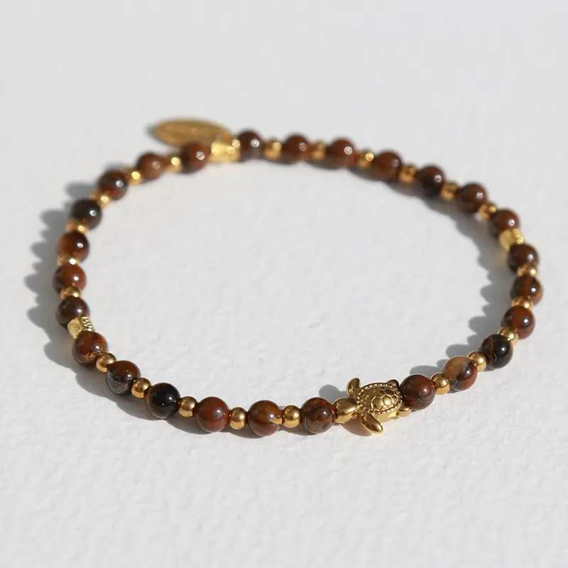 Armband gemstone turtle tigereye