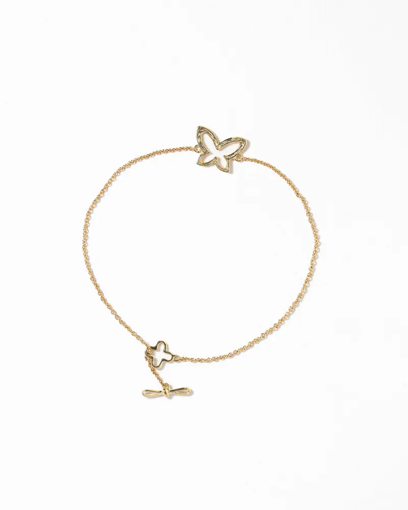 Armband met vlinder