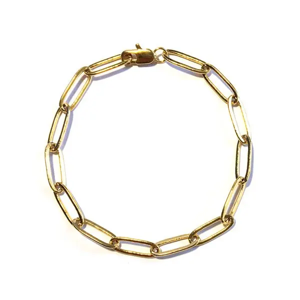 Armband schakel verguld ovaal