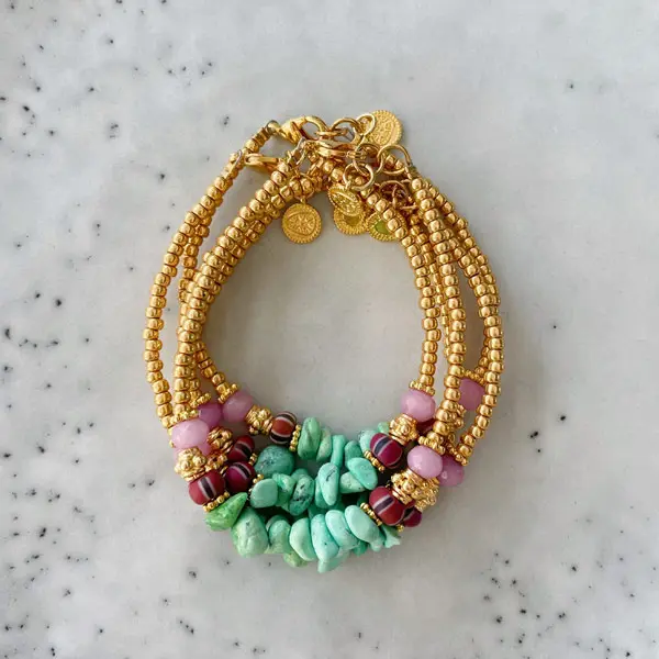 Armband Seagreen Chips goud