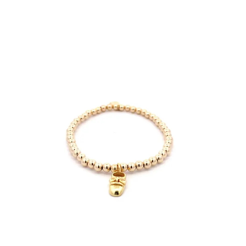 Babyshoe gold coloured