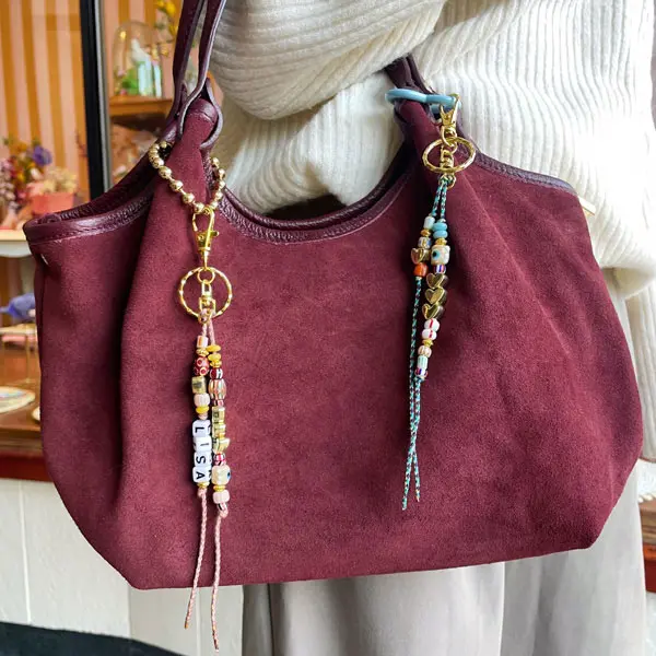 Bag charm sleutelhanger met naam
