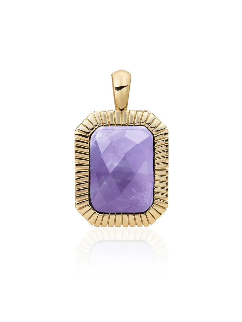 Baguette Pendant Amethyst