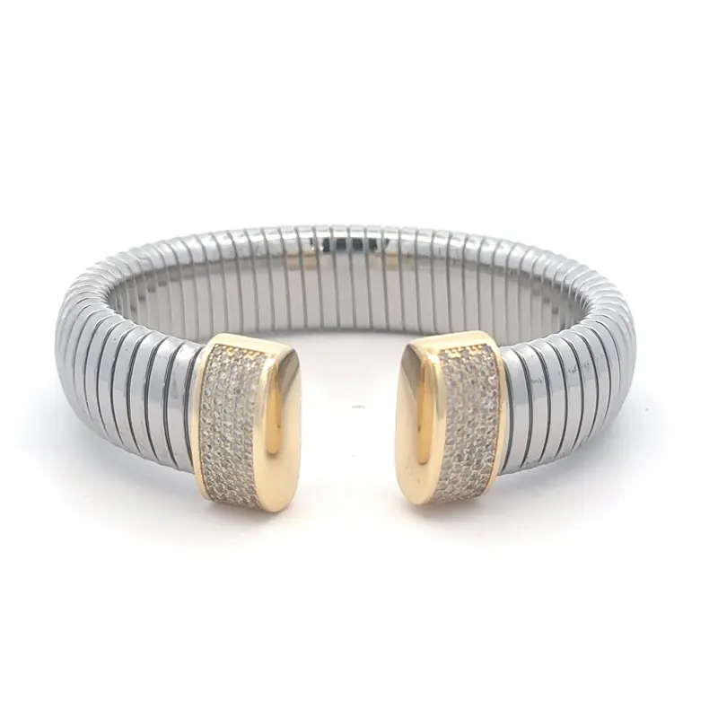 Bangle Cannes silver - goldplated