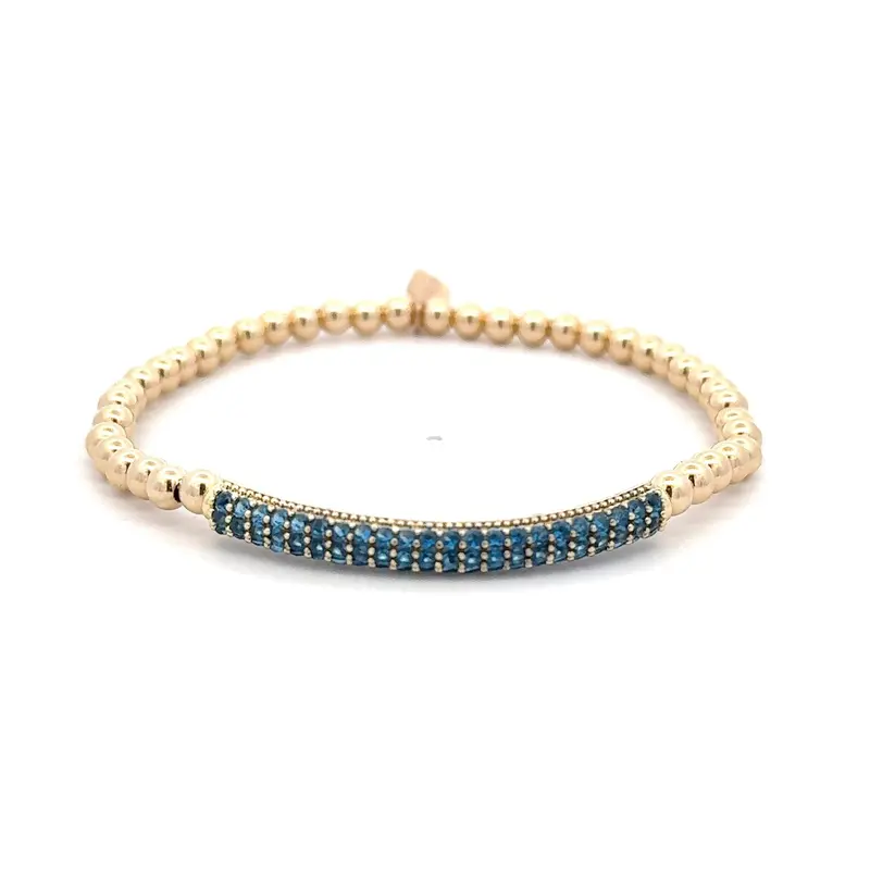 Bar denim blue gold coloured