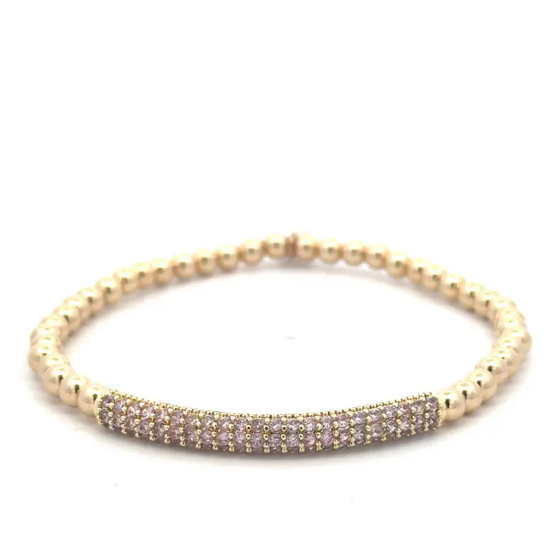 Bar pink light gold coloured