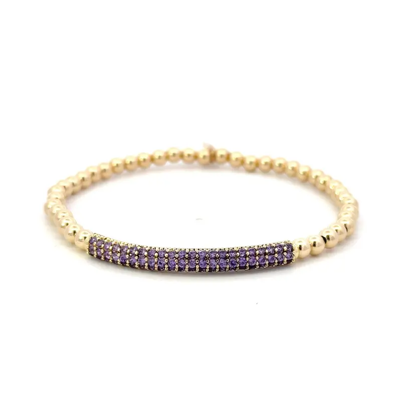 Bar purple gold coloured