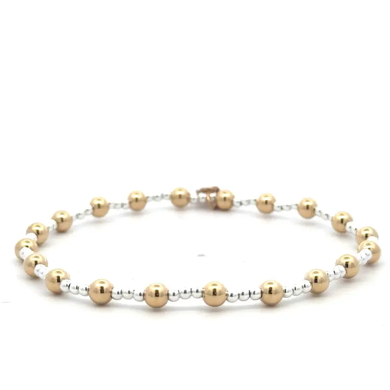 Basic dot mix silver gold coloured