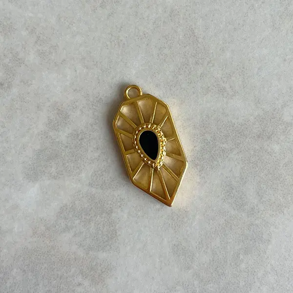 Bedel geometrisch Goud zwart