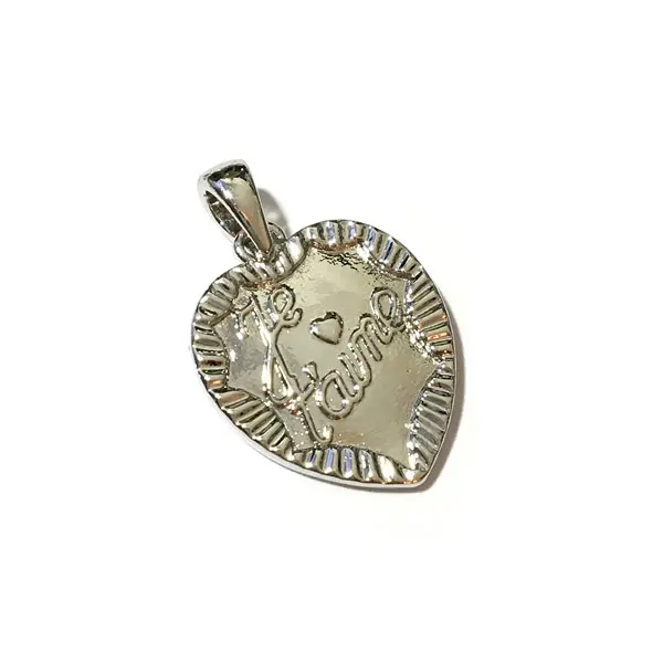 Bedel Je t'aime zilver vintagelook