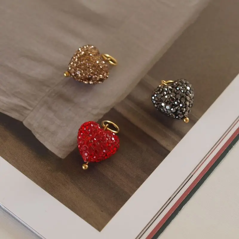 bedels glitter hearts (kies je kleur)