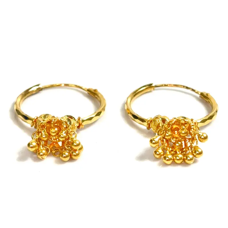 Bells Earrings - 22 carat gold