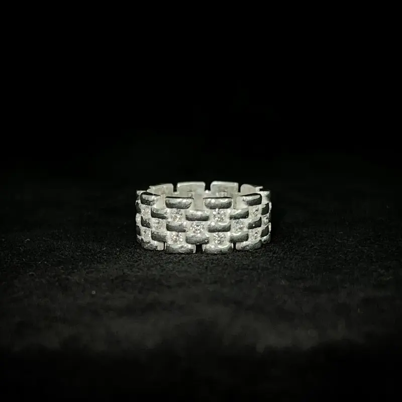 Big President-Link Link Ring - Silver 925 - 273