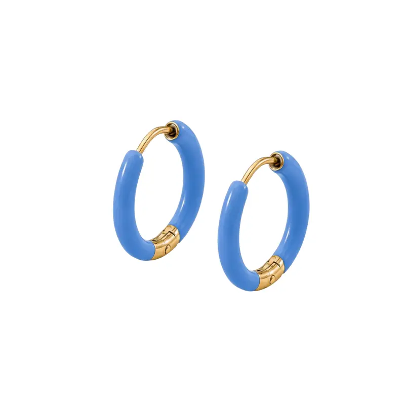 Blauwe oorringetjes Eli
