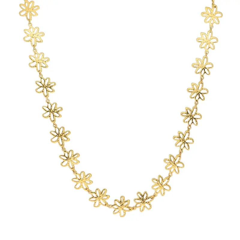 Bloemen statement ketting