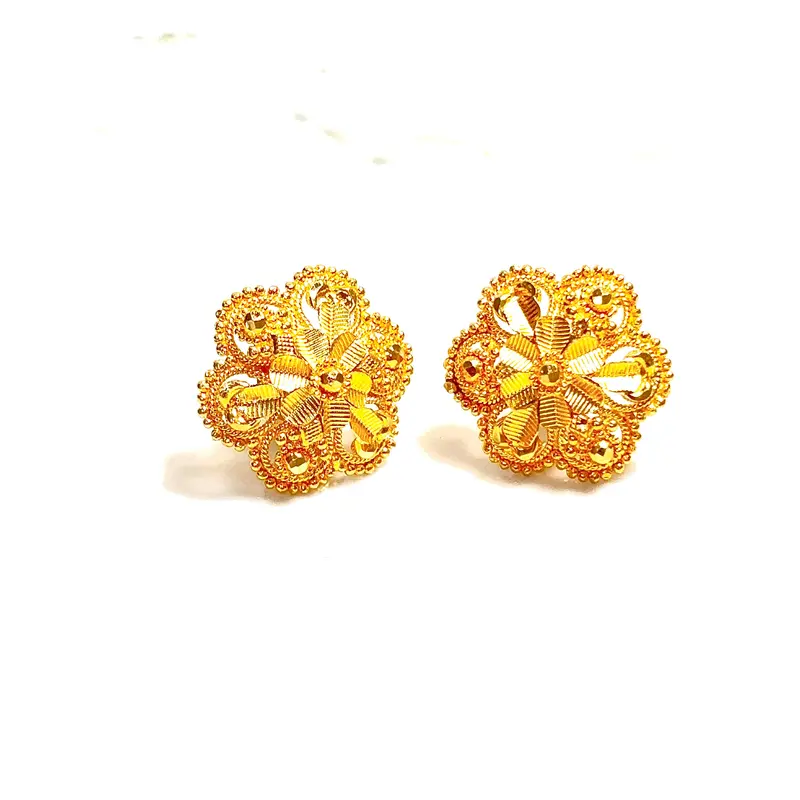 Bloom Earrings - 22 carat gold
