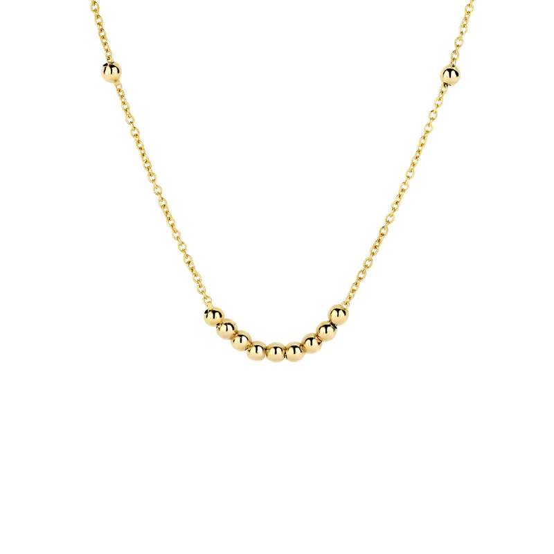 Blush bolletjes collier 3182YGO