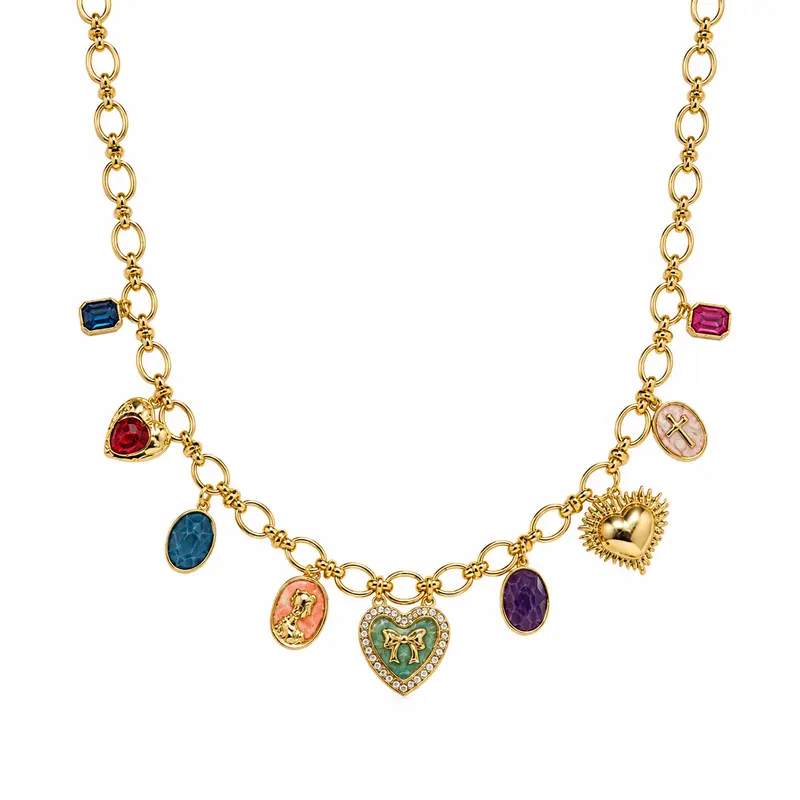 Bow strass bedel ketting