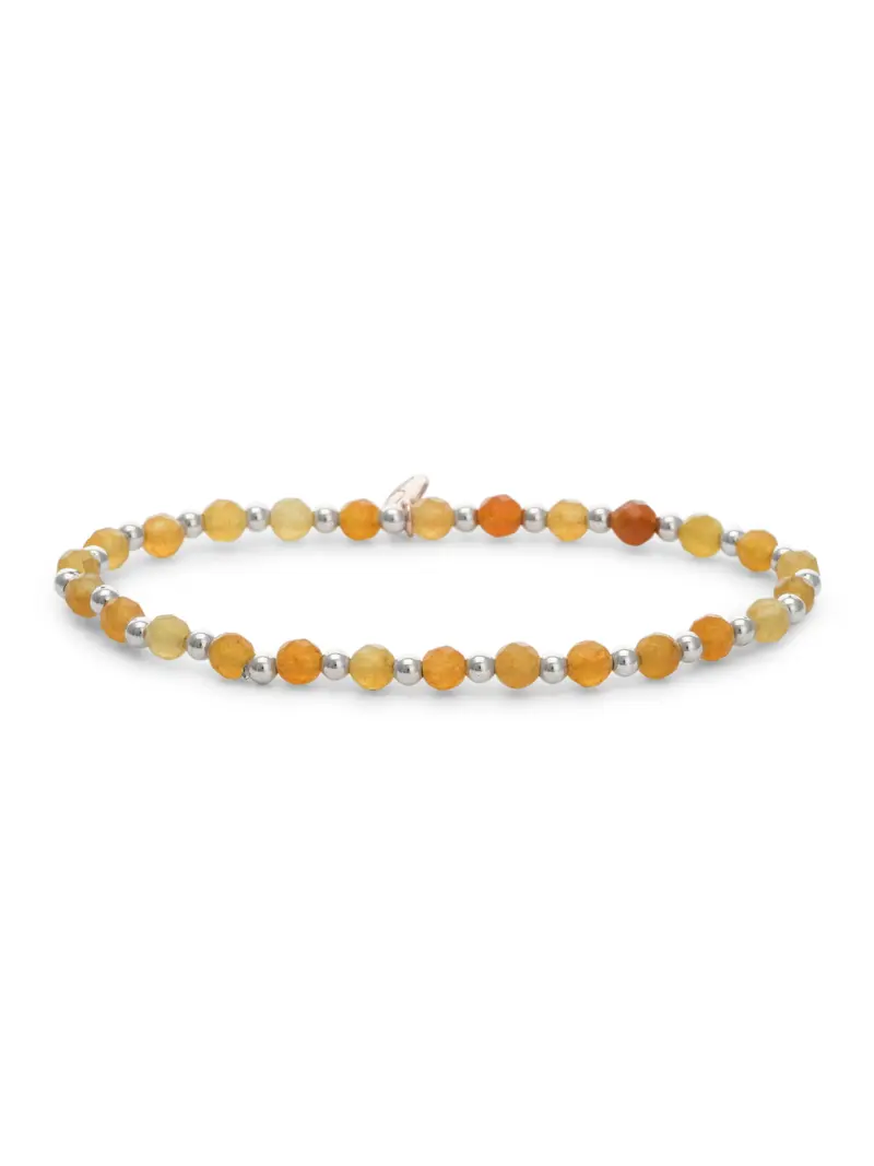Bracelet - Red Aventurine Interstellar - Silver 3mm