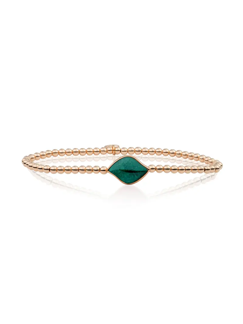 Bracelet | Rose Gold - Moss Agate Blossom