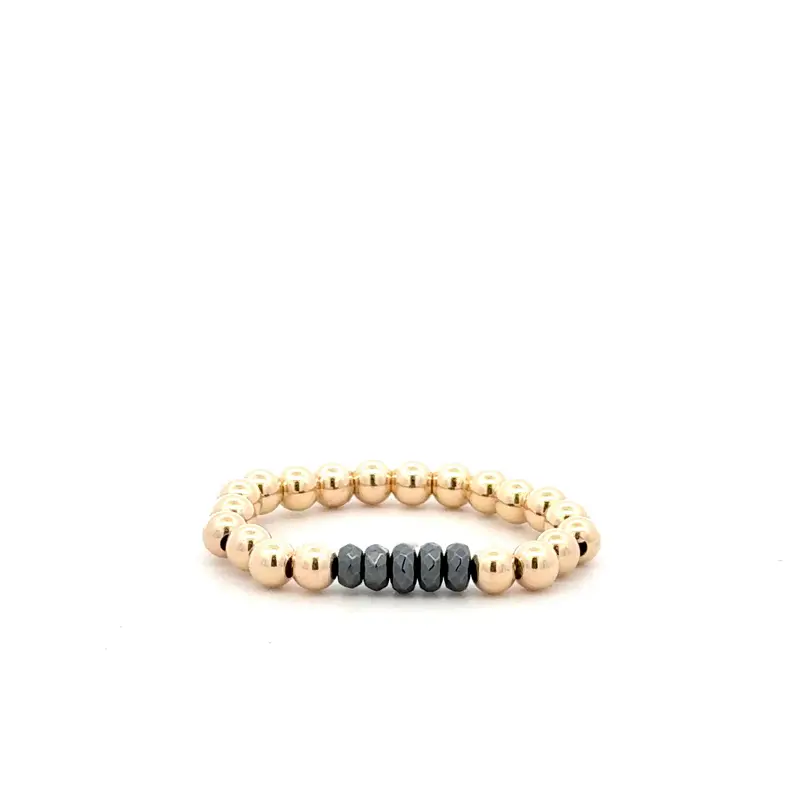 Chance ring grey gold coloured