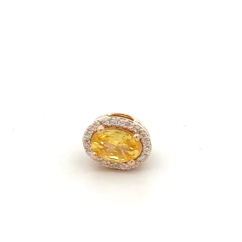 Charm Click yellow goldplated