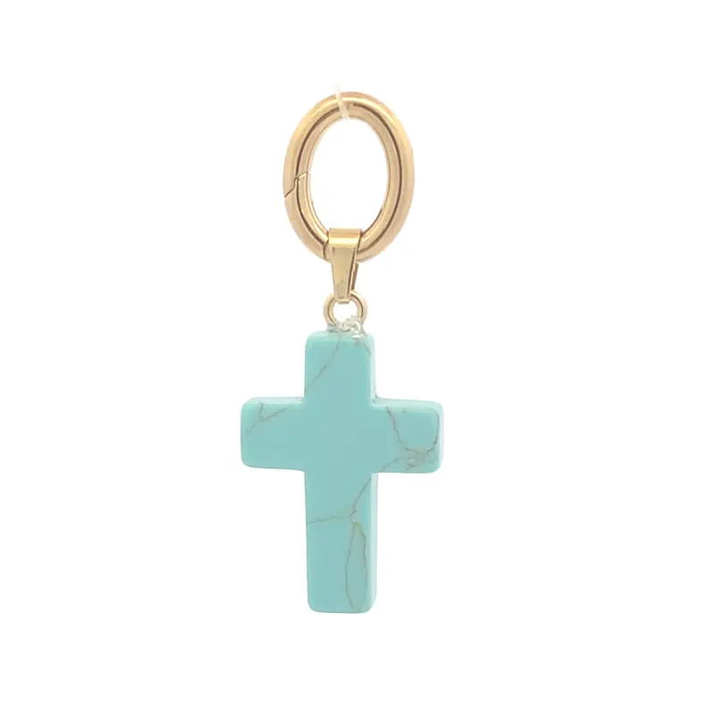 Charm - Cross turquoise