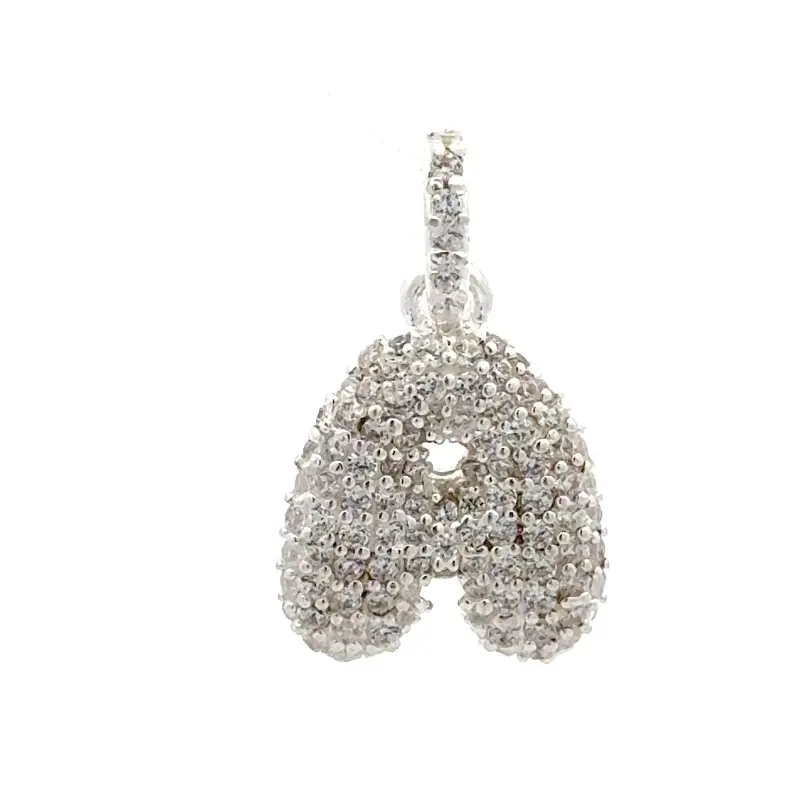 Charm Letter puff silver