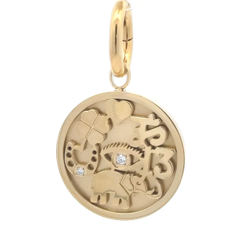Charm - lucky symbols goldplated