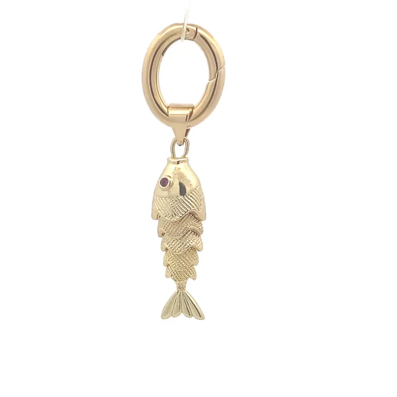 Charm - Small gold fish goldplated