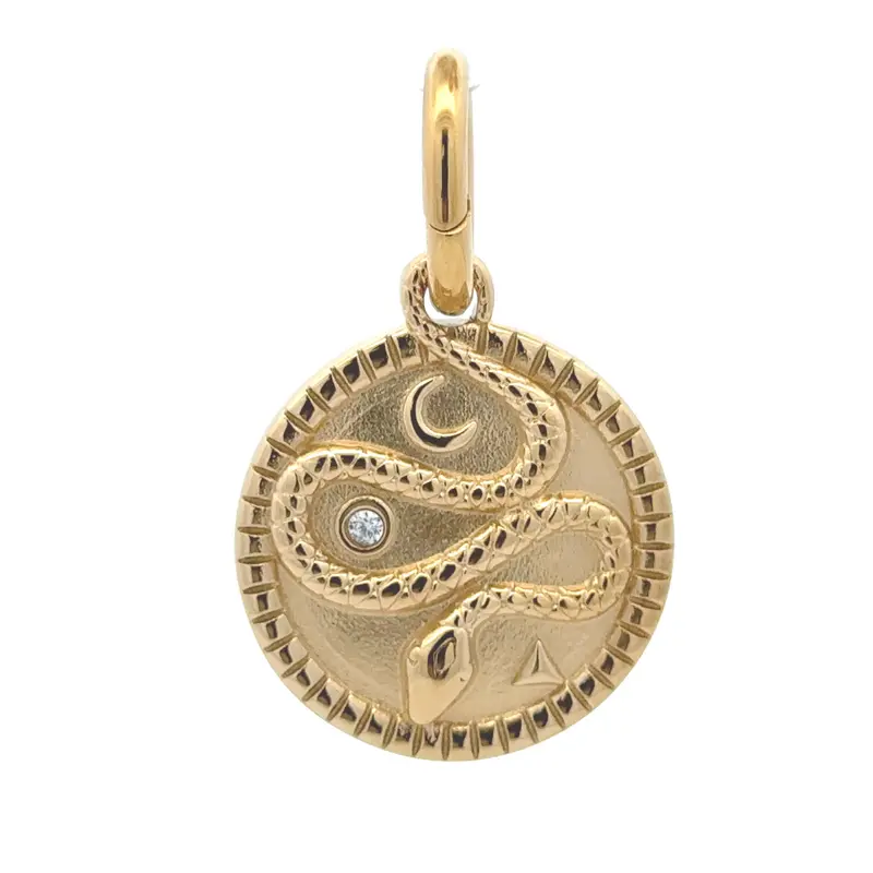 Charm - Snake goldplated
