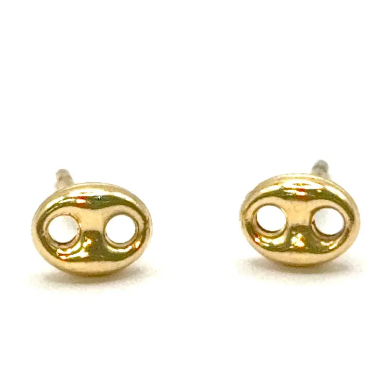 COFFEE BEAN EARRINGS - 18K