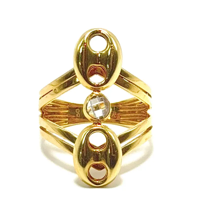 COFFEE BEAN LADIES RING - 18K