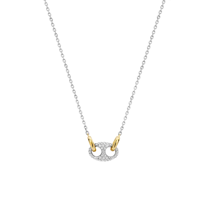 Coffee Bean Zirkonia Ketting