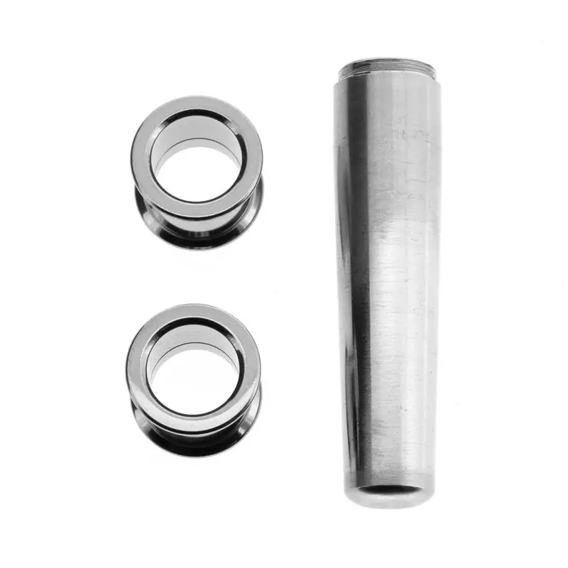 Complete Stretchkit - 2 Titanium Tunnels + Taper