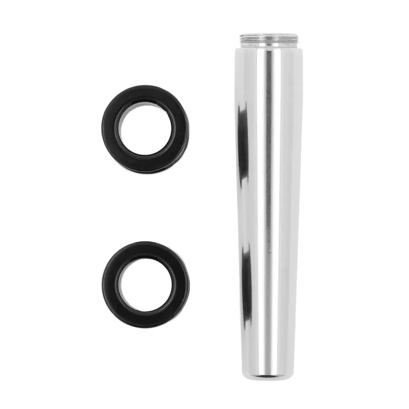Complete Stretchkit - 2 Zwarte Titanium Tunnels + Taper