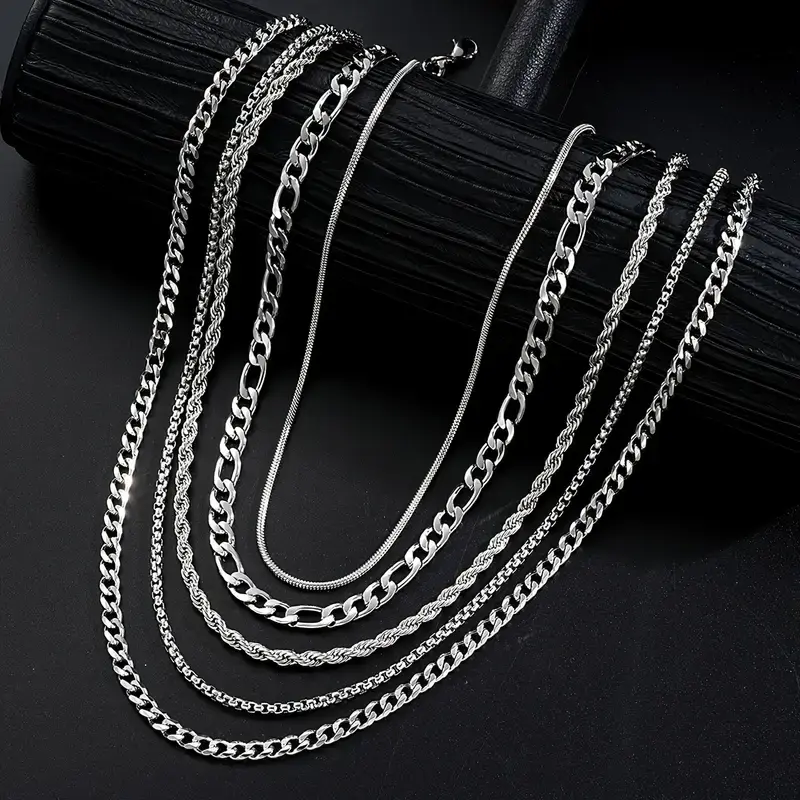 Conjunto de collar de acero inoxidable